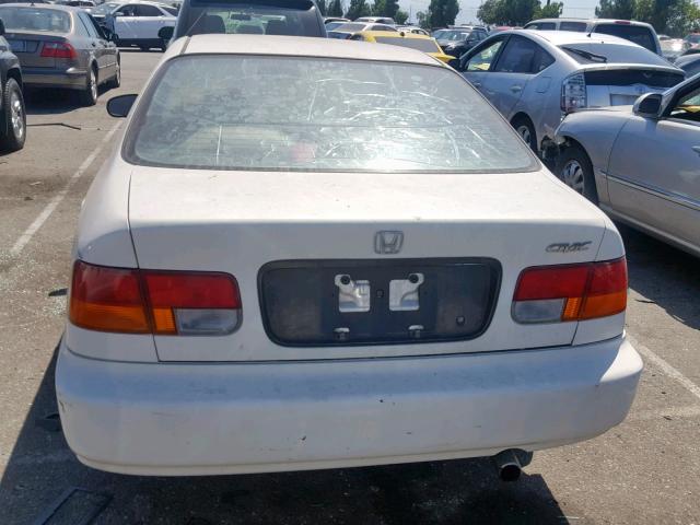 1HGEJ6227VL097354 - 1997 HONDA CIVIC DX WHITE photo 9