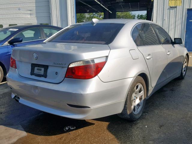 WBANA53504B846921 - 2004 BMW 525 I SILVER photo 4