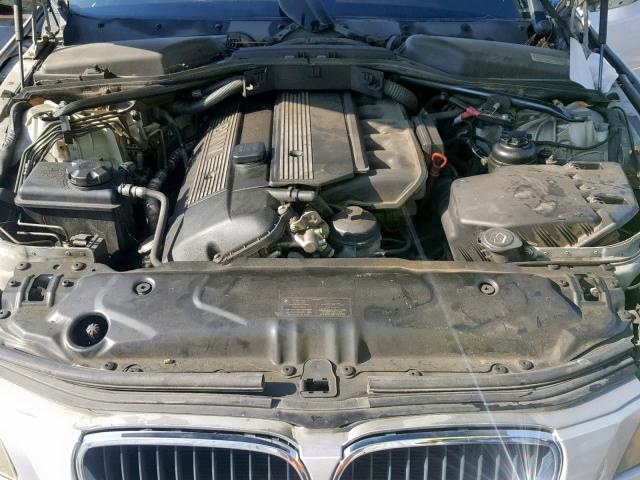 WBANA53504B846921 - 2004 BMW 525 I SILVER photo 7