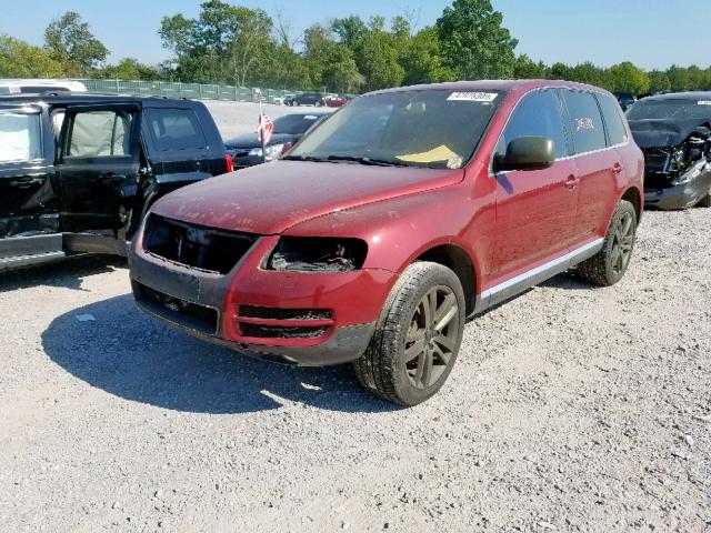 WVGMM77L55D004832 - 2005 VOLKSWAGEN TOUAREG 4. BURGUNDY photo 2