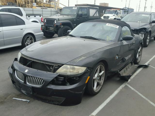 4USBU53586LX00111 - 2006 BMW Z4 3.0SI BLACK photo 2