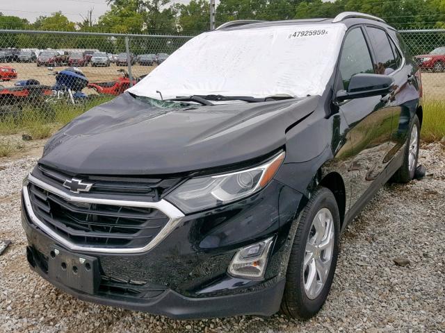 2GNAXLEX9K6271017 - 2019 CHEVROLET EQUINOX LT BLACK photo 2