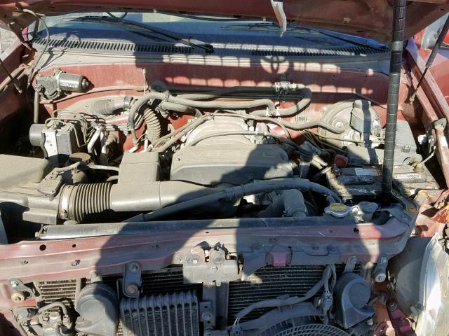 5TDZT34A21S037083 - 2001 TOYOTA SEQUOIA SR RED photo 7