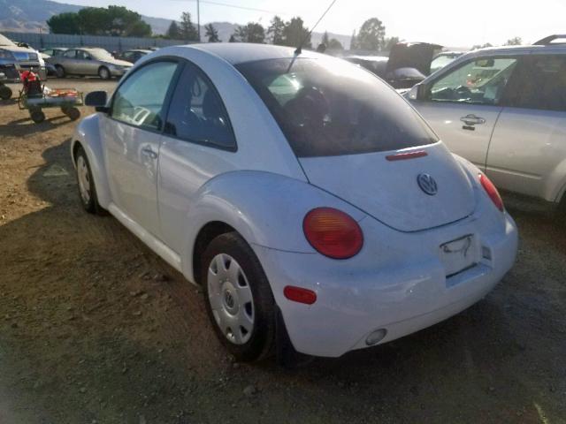 3VWCC21CXYM498240 - 2000 VOLKSWAGEN NEW BEETLE თეთრი ფოტო 3
