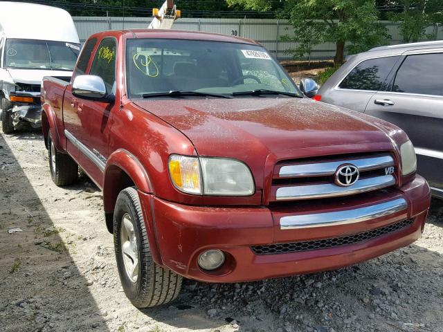 5TBBT44134S450442 - 2004 TOYOTA TUNDRA ACC RED photo 1