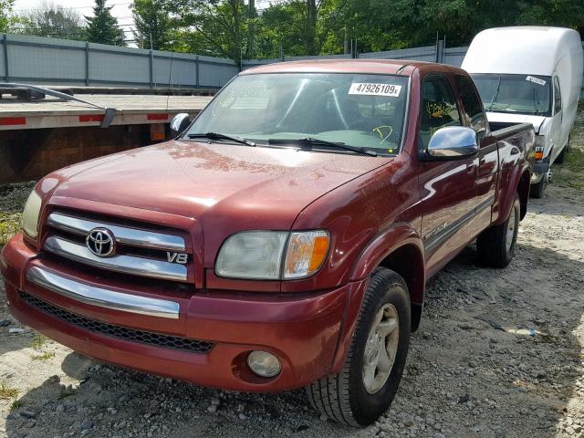 5TBBT44134S450442 - 2004 TOYOTA TUNDRA ACC RED photo 2
