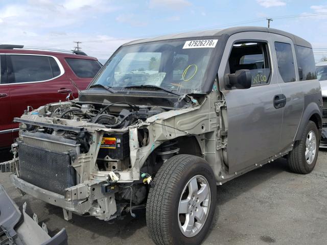 5J6YH285X4L032041 - 2004 HONDA ELEMENT EX GRAY photo 2