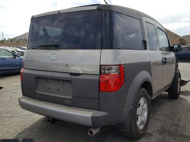 5J6YH285X4L032041 - 2004 HONDA ELEMENT EX GRAY photo 4