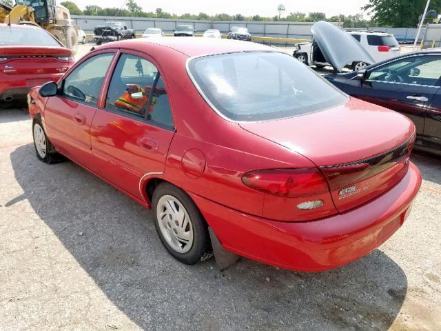 1FAFP13PXWW128309 - 1998 FORD ESCORT SE RED photo 3