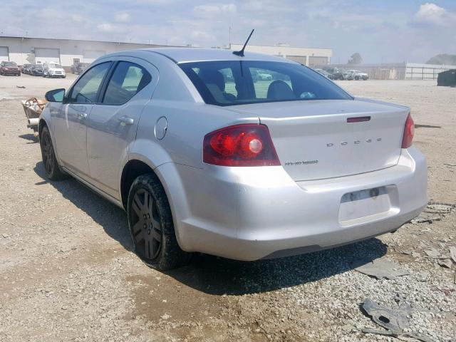 1B3BD4FB7BN598608 - 2011 DODGE AVENGER EX GRAY photo 3