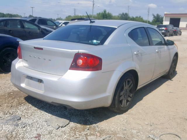 1B3BD4FB7BN598608 - 2011 DODGE AVENGER EX GRAY photo 4