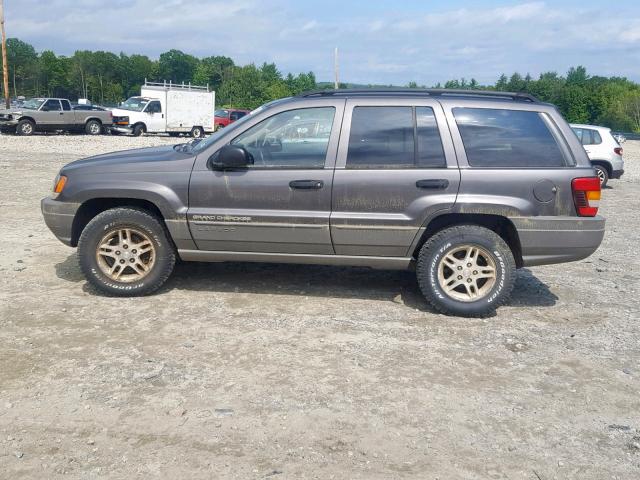 1J4GW48S92C222722 - 2002 JEEP GRAND CHER GRAY photo 9