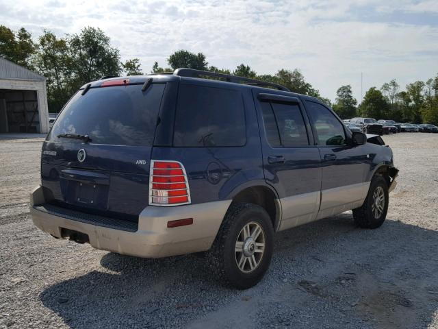 4M2ZU86K54UJ14765 - 2004 MERCURY MOUNTAINEE BLUE photo 4