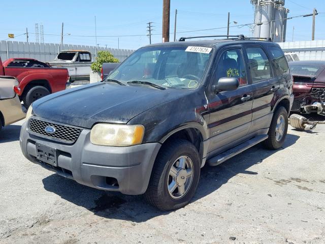 1FMYU01192KD85169 - 2002 FORD ESCAPE XLS BLACK photo 2