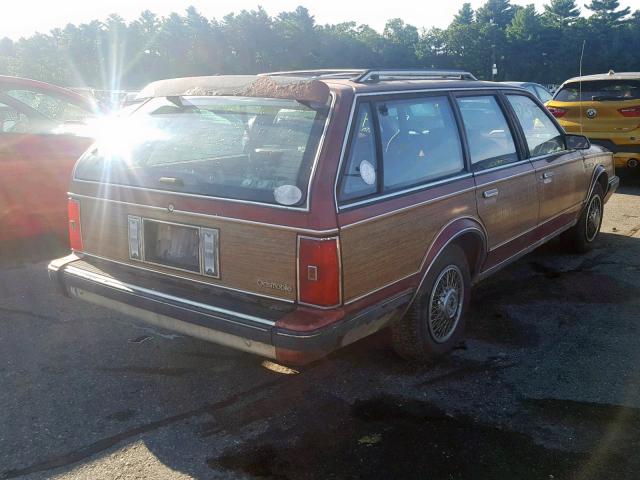 2G3AM84N1M2313091 - 1991 OLDSMOBILE CUTLASS CR MAROON photo 4