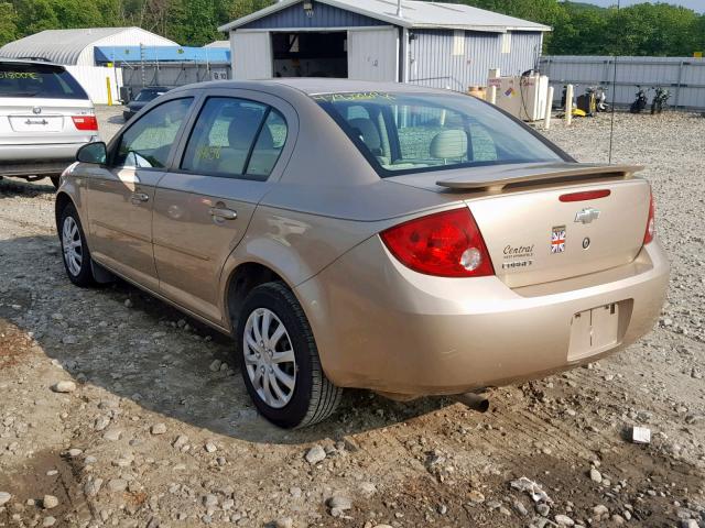 1G1AK52F857590503 - 2005 CHEVROLET COBALT GOLD photo 3