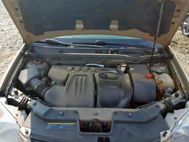 1G1AK52F857590503 - 2005 CHEVROLET COBALT GOLD photo 7