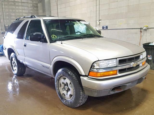 1GNCT18W11K207044 - 2001 CHEVROLET BLAZER TAN photo 1