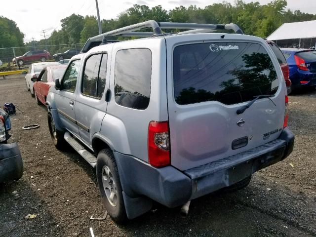 5N1ED28Y0YC589542 - 2000 NISSAN XTERRA XE SILVER photo 3