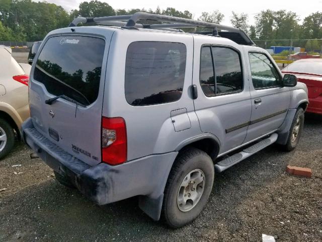 5N1ED28Y0YC589542 - 2000 NISSAN XTERRA XE SILVER photo 4