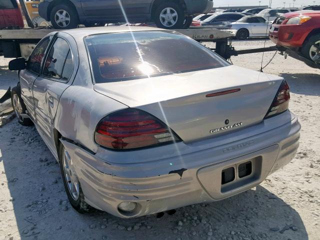 1G2NF52EXYC542148 - 2000 PONTIAC GRAND AM S GRAY photo 3
