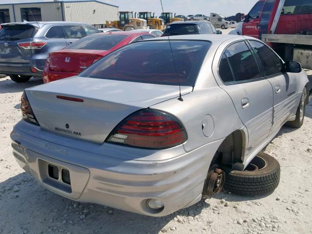 1G2NF52EXYC542148 - 2000 PONTIAC GRAND AM S GRAY photo 4