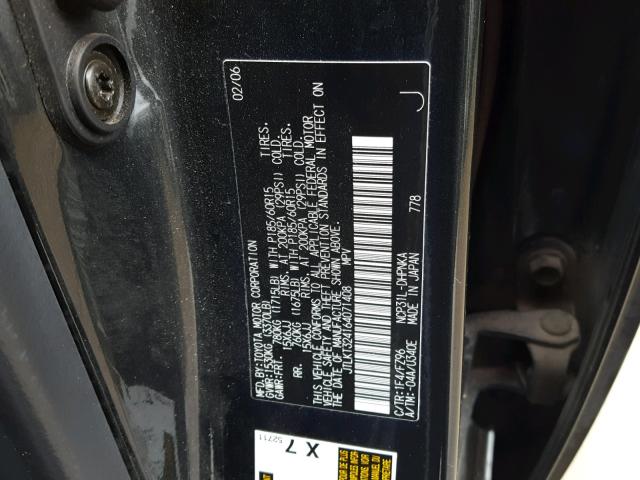 JTLKT324164071408 - 2006 TOYOTA SCION XB Qara foto 10