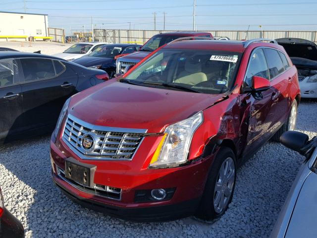 3GYFNDE38FS623108 - 2015 CADILLAC SRX PREMIU RED photo 2