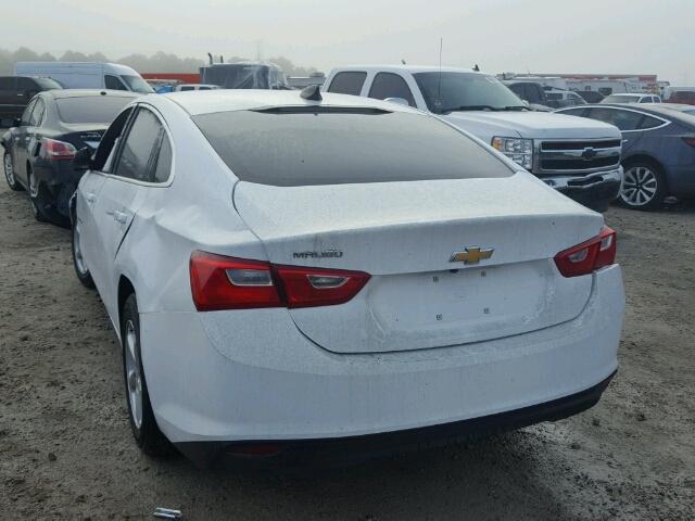 1G1ZB5STXHF232256 - 2017 CHEVROLET MALIBU LS WHITE photo 3