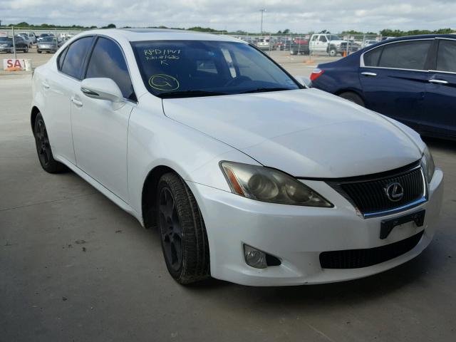 JTHBF5C22A5110407 - 2010 LEXUS IS 250 WHITE photo 1