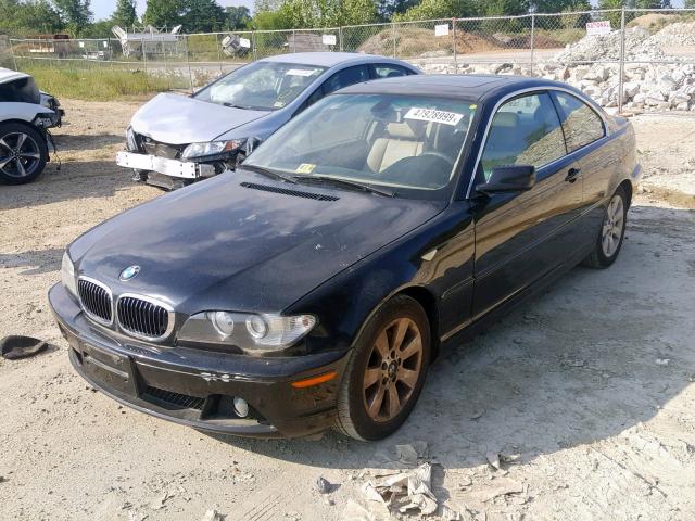 WBABD33455PL07396 - 2005 BMW 325 CI BLACK photo 2