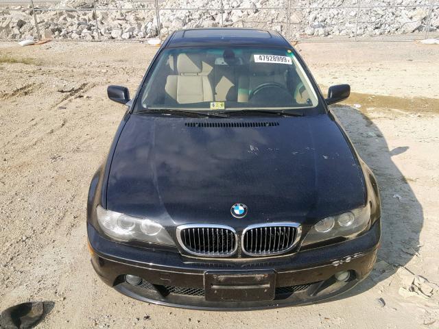 WBABD33455PL07396 - 2005 BMW 325 CI BLACK photo 9