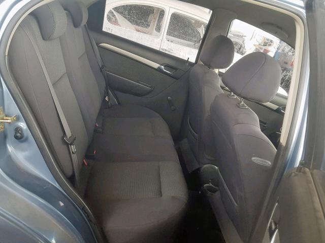 KL1TD56637B048074 - 2007 CHEVROLET AVEO BASE ლურჯი ფოტო 6