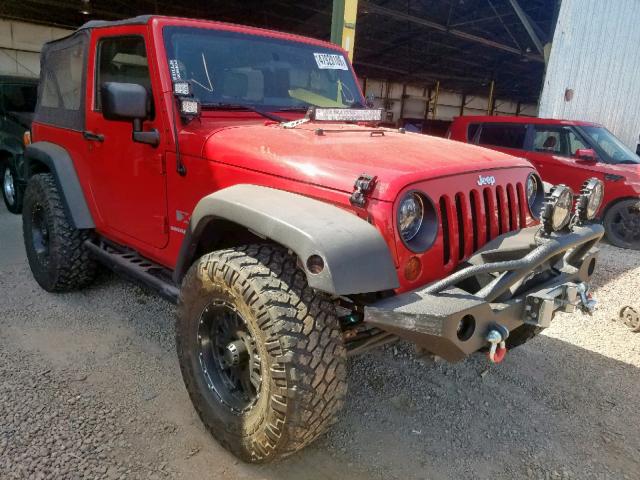 1J4FA24188L618516 - 2008 JEEP WRANGLER X RED photo 1