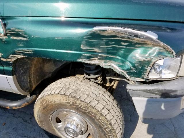 1B7KF23W5XJ580451 - 1999 DODGE RAM 2500 GREEN photo 9