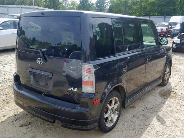 JTLKT334564120978 - 2006 TOYOTA SCION XB BLACK photo 4