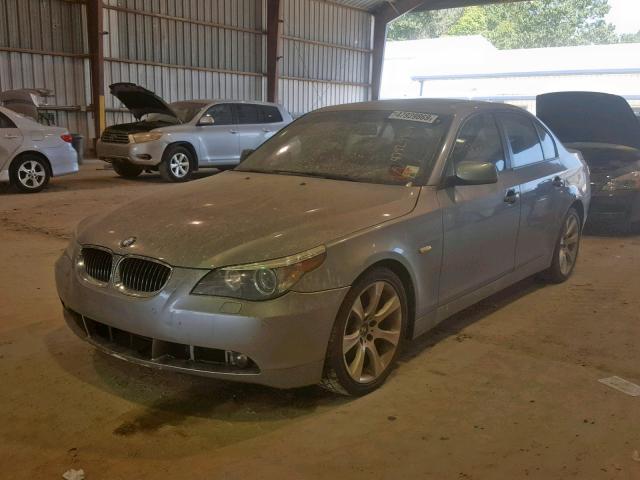 WBANB53547CP03630 - 2007 BMW 550 I GRAY photo 2