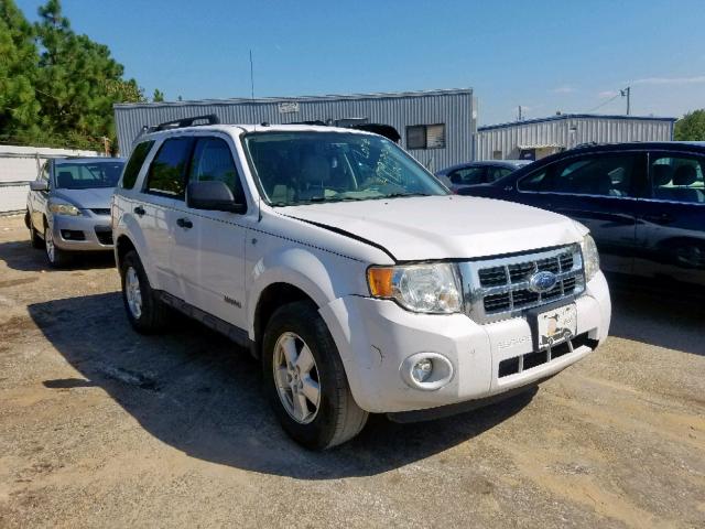 1FMCU03108KB49171 - 2008 FORD ESCAPE XLT WHITE photo 1