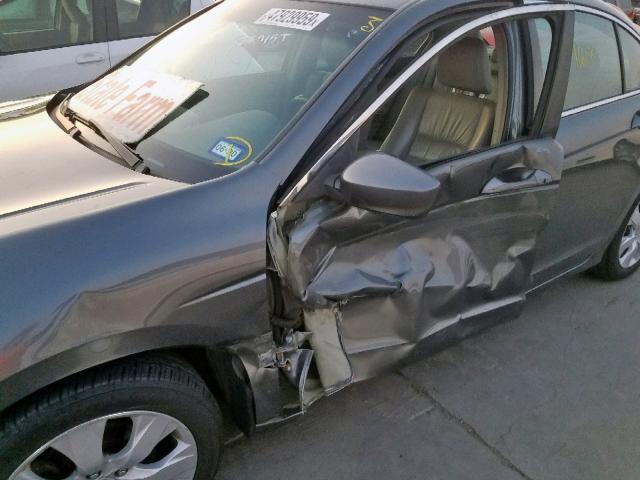 1HGCP26879A031241 - 2009 HONDA ACCORD EXL GRAY photo 9