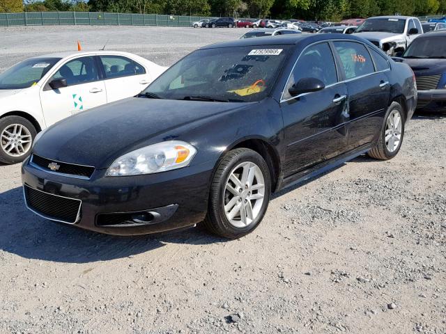 2G1WC5E3XD1158107 - 2013 CHEVROLET IMPALA LTZ BLACK photo 2