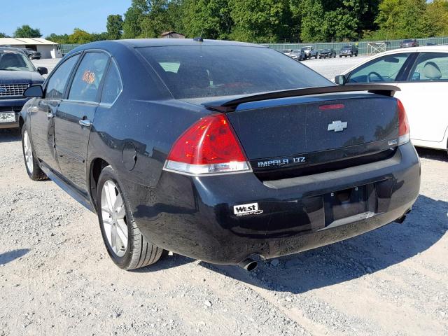 2G1WC5E3XD1158107 - 2013 CHEVROLET IMPALA LTZ BLACK photo 3