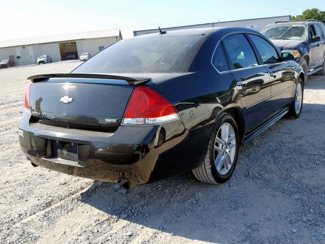 2G1WC5E3XD1158107 - 2013 CHEVROLET IMPALA LTZ BLACK photo 4