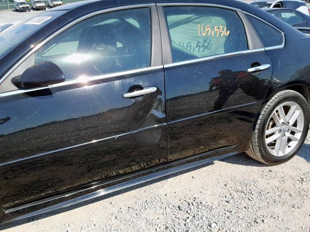 2G1WC5E3XD1158107 - 2013 CHEVROLET IMPALA LTZ BLACK photo 9