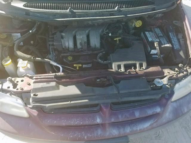 1B4GP44R0WB681457 - 1998 DODGE GRAND CARA BURGUNDY photo 7