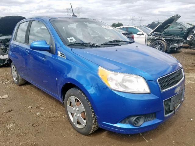 KL1TD66E99B322877 - 2009 CHEVROLET AVEO LS BLUE photo 1