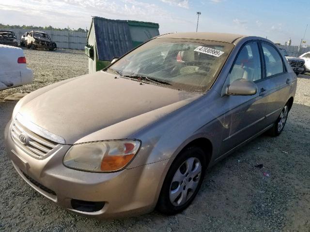 KNAFE122075462620 - 2007 KIA SPECTRA EX BEIGE photo 2