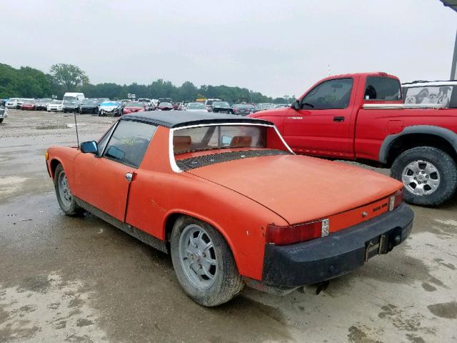 4752902032 - 1974 PORSCHE 914 ORANGE photo 3