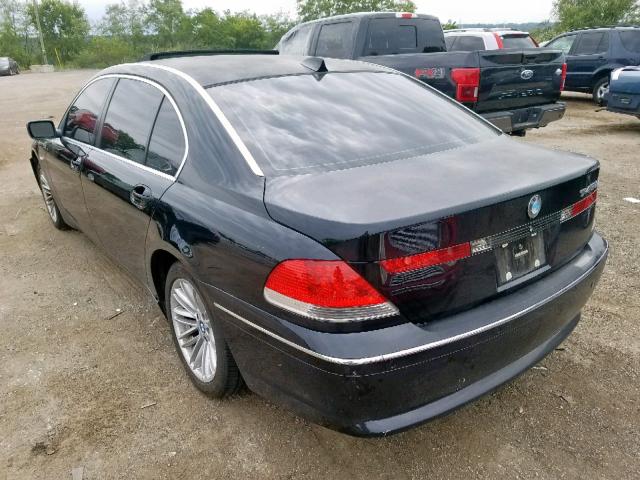 WBAGN63535DS59332 - 2005 BMW 745 LI BLACK photo 3