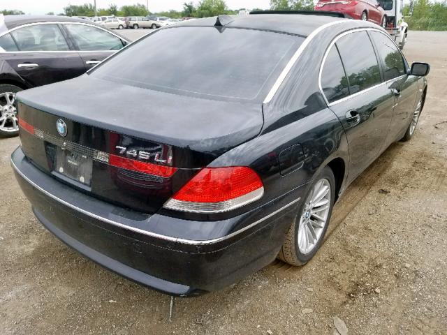 WBAGN63535DS59332 - 2005 BMW 745 LI BLACK photo 4