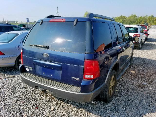 1FMDU63K35UA10667 - 2005 FORD EXPLORER X BLUE photo 4